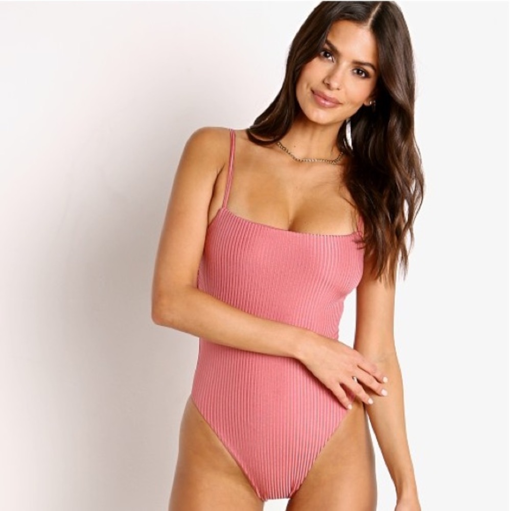 NWT ✨ Vitamin A | Jenna One Piece Eco Rib Sunkissed Shimmer | Size Small